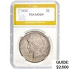 Image 1 : 1921 Silver Peace Dollar PGA MS64+