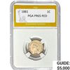 Image 1 : 1881 Indian Head Cent PGA PR65 Red