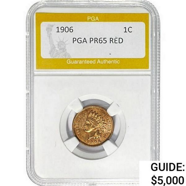 1906 Indian Head Cent PGA PR65 Red