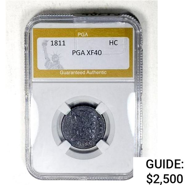 1811 Classic Head Half Cent PGA XF40