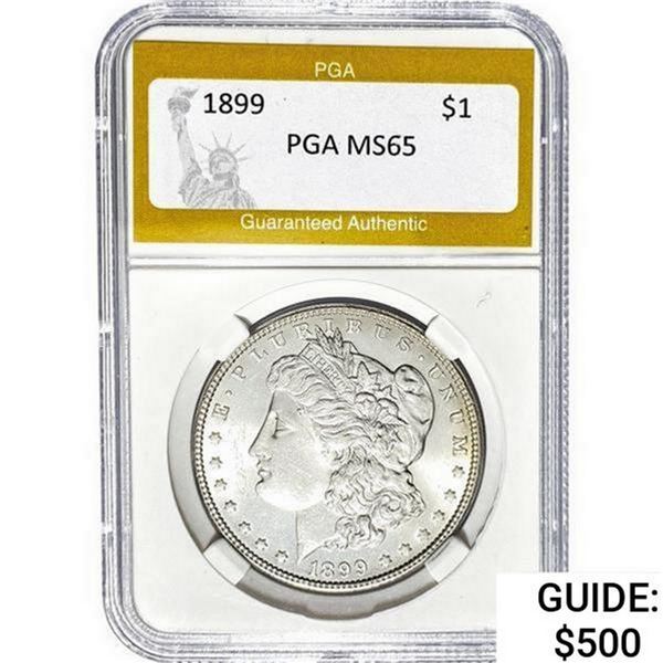 1899 Morgan Silver Dollar PGA MS65