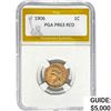 Image 1 : 1906 Indian Head Cent PGA PR63 Red