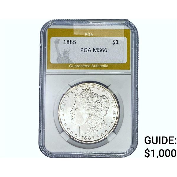 1886 Morgan Silver Dollar PGA MS66