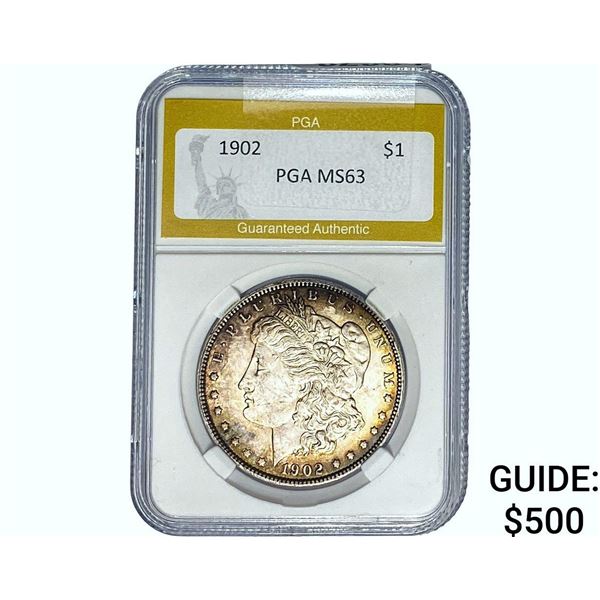 1902 Morgan Silver Dollar PGA MS63