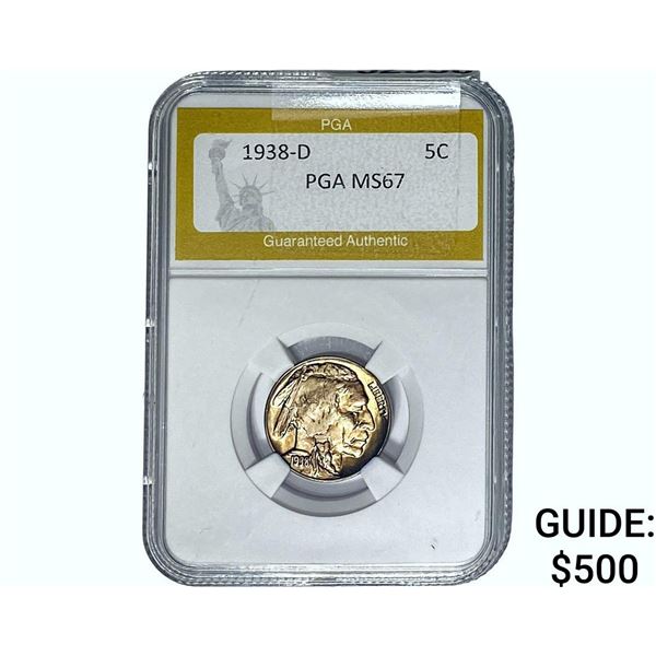 1938-D Buffalo Nickel PGA MS67