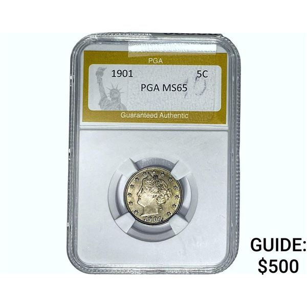 1901 Liberty Victory Nickel PGA MS65