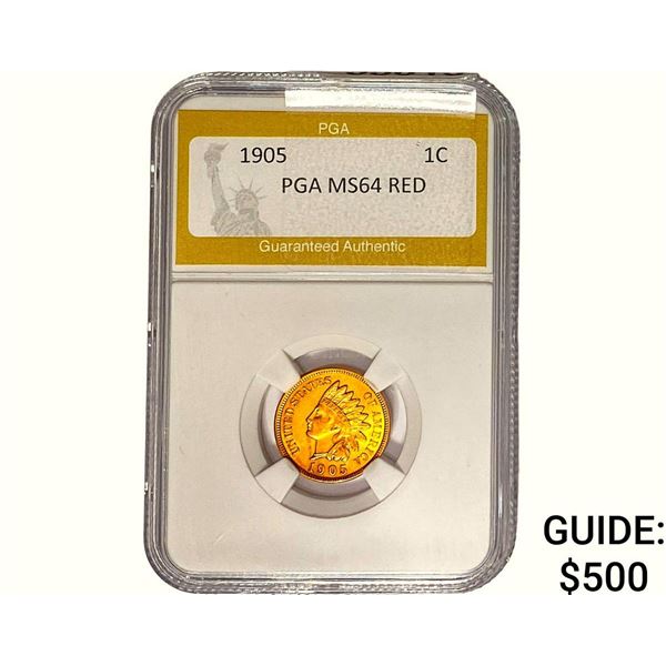 1905 Indian Head Cent PGA MS64 RED