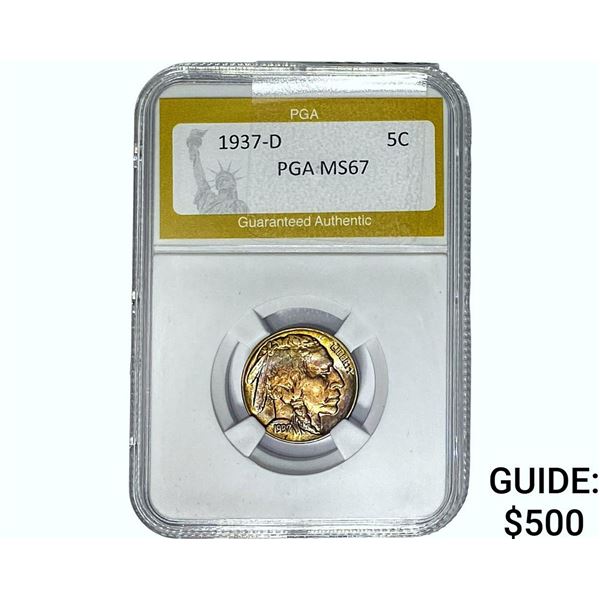 1937-D Buffalo Nickel PGA MS67