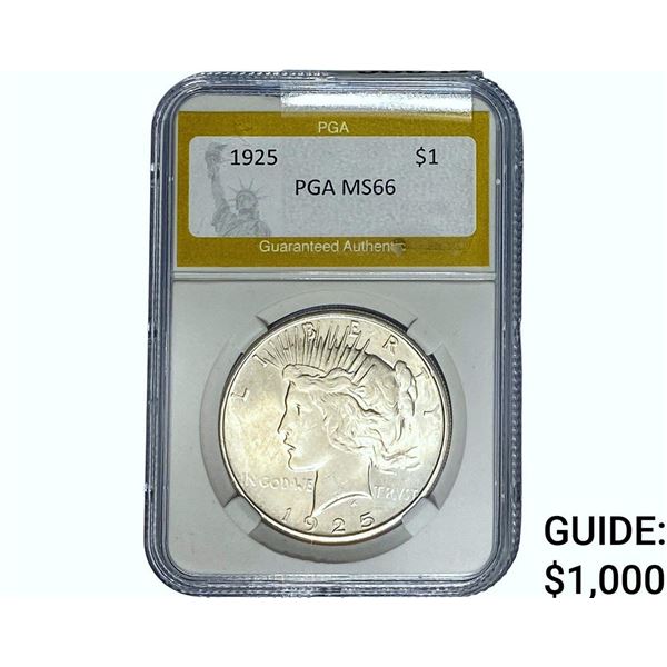 1925 Silver Peace Dollar PGA MS66