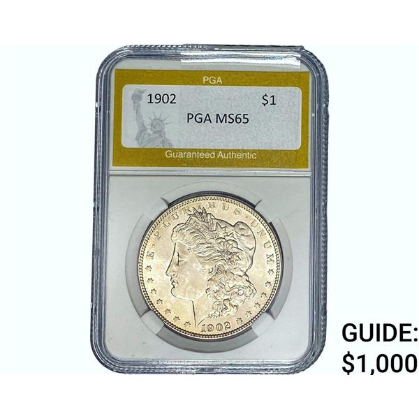 1902 Morgan Silver Dollar PGA MS65