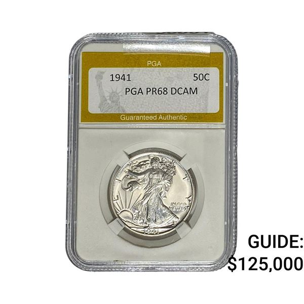 1941 Walking Liberty Half Dollar PGA PR68 DCAM