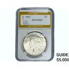 Image 1 : 1927 Silver Peace Dollar PGA MS65