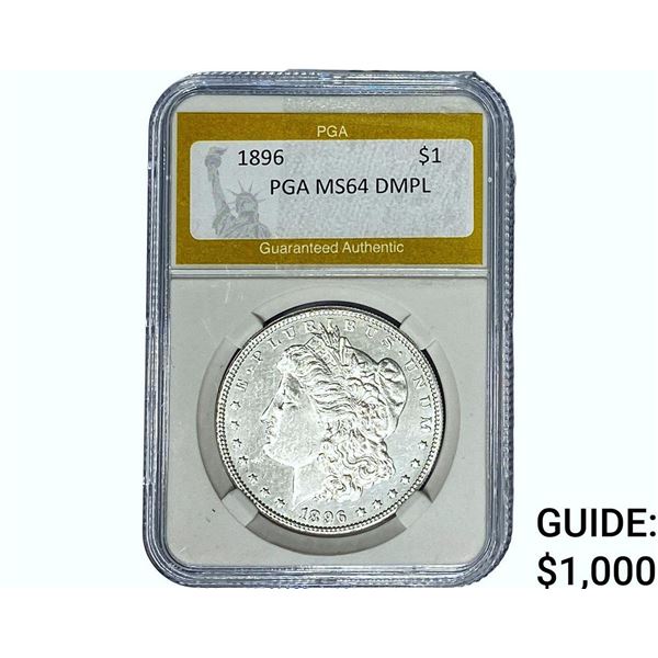 1896 Morgan Silver Dollar PGA MS64 DMPL