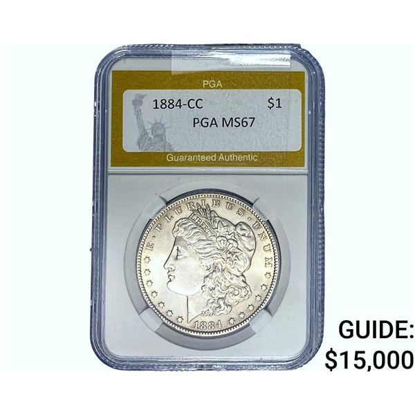 1884-CC Morgan Silver Dollar PGA MS67