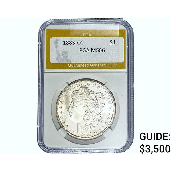 1883-CC Morgan Silver Dollar PGA MS66