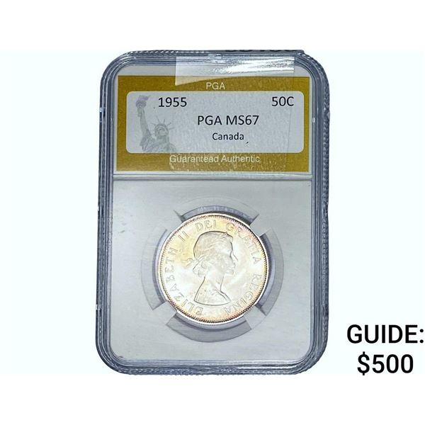 1955 50C CANADA PGA MS67