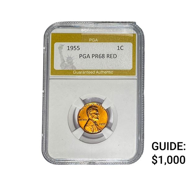 1955 Wheat Cent PGA PR68 RED