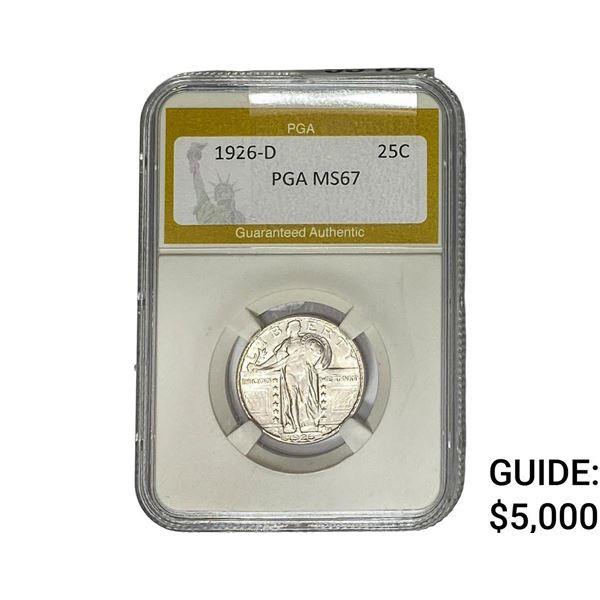 1926-D Standing Liberty Quarter PGA MS67