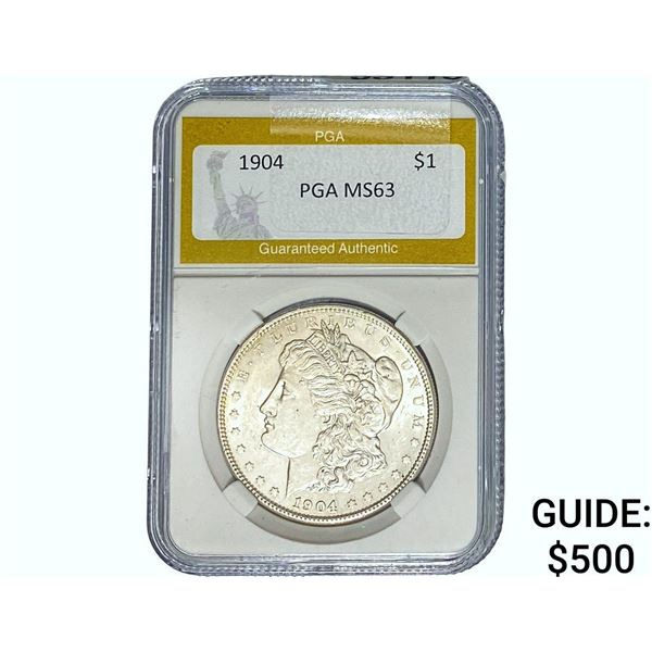 1904 Morgan Silver Dollar PGA MS63