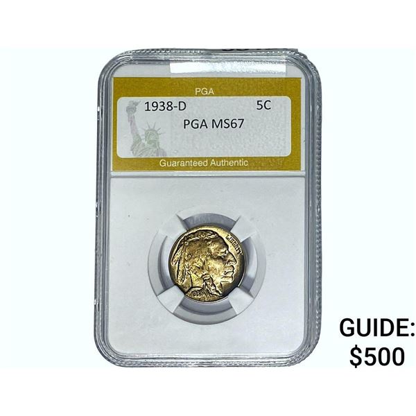 1938-D Buffalo Nickel PGA MS67