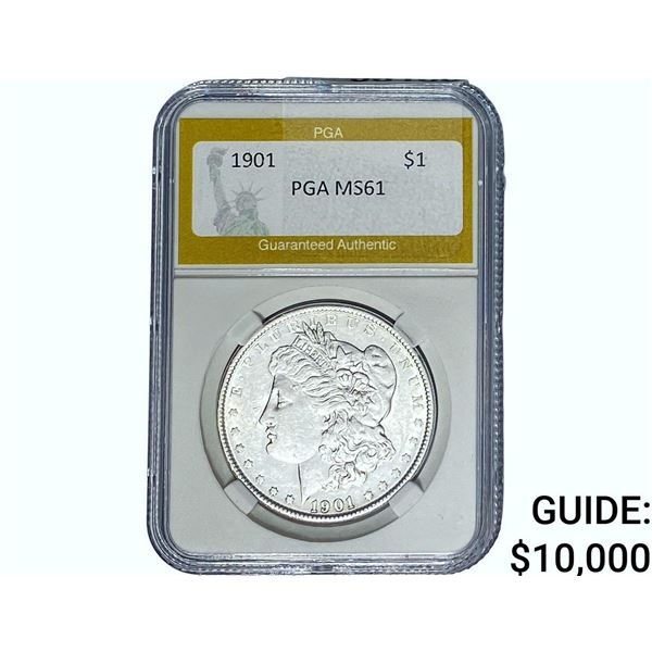 1901 Morgan Silver Dollar PGA MS61