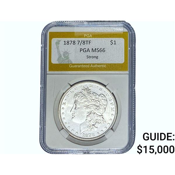 1878 7/8TF Morgan Silver Dollar PGA MS66