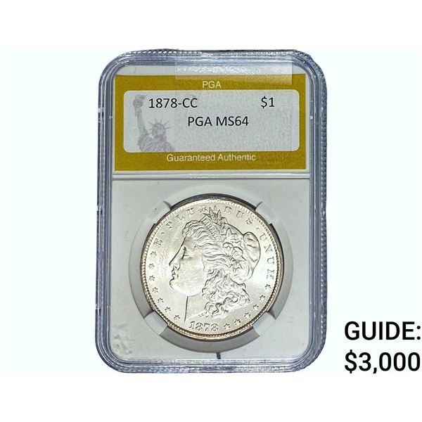 1878-CC Morgan Silver Dollar PGA MS64
