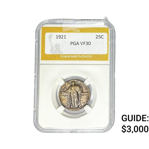 1921 Standing Liberty Quarter PGA VF30
