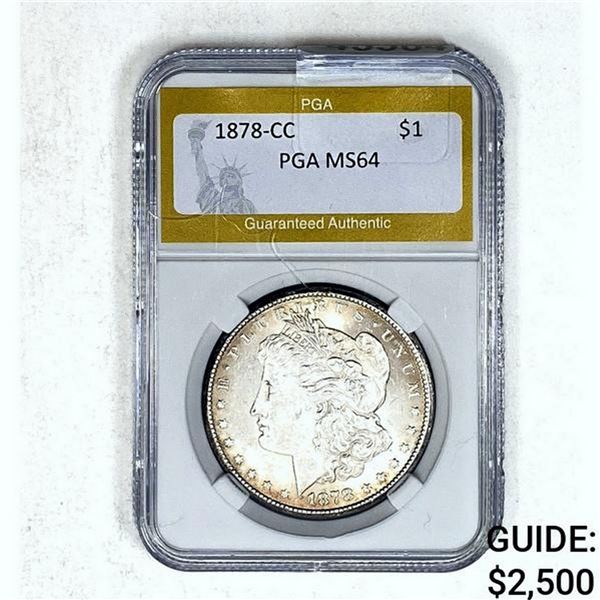 1878-CC Morgan Silver Dollar PGA MS64