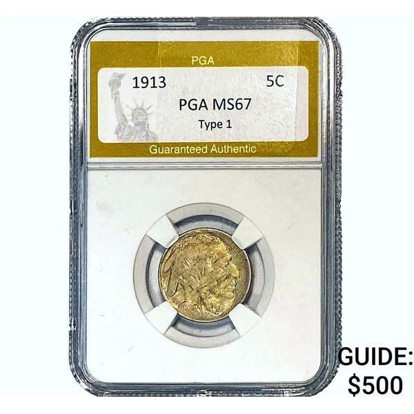 1913 Buffalo Nickel PGA MS67