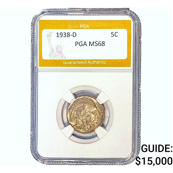 1938-D Buffalo Nickel PGA MS68