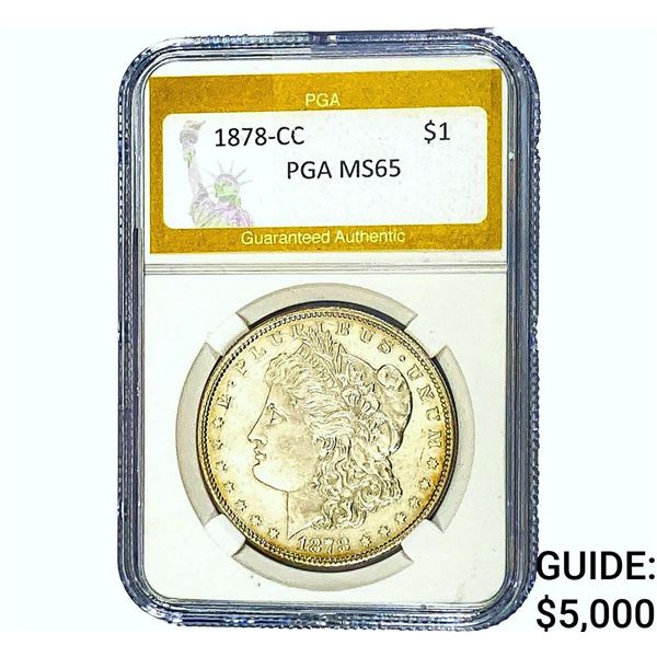 1878-CC Morgan Silver Dollar PGA MS65