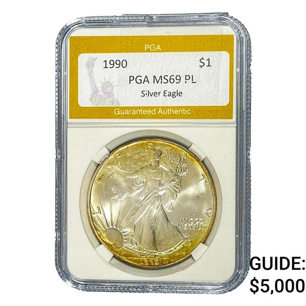 1990 Silver Eagle PGA MS69 PL