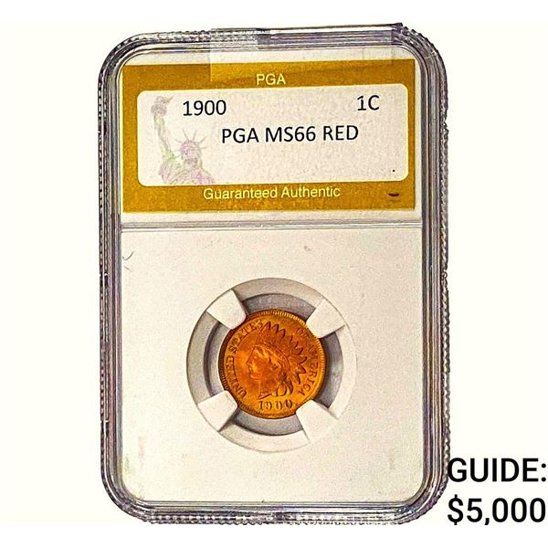 1900 Indian Head Cent PGA MS66 RED