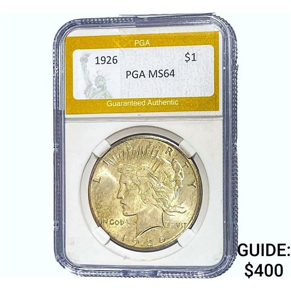 1926 Silver Peace Dollar PGA MS64