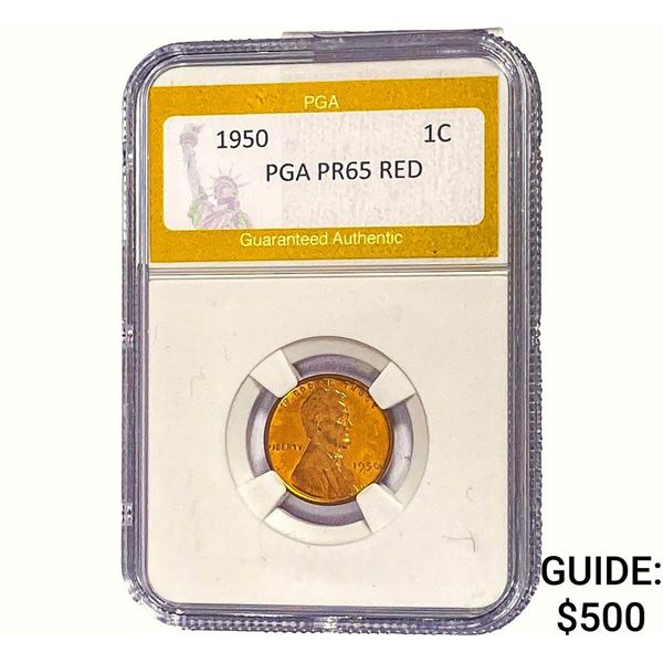 1950 Wheat Cent PGA PR65 RED