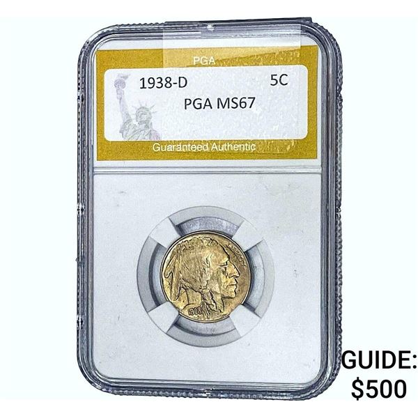 1938-D Buffalo Nickel PGA MS67