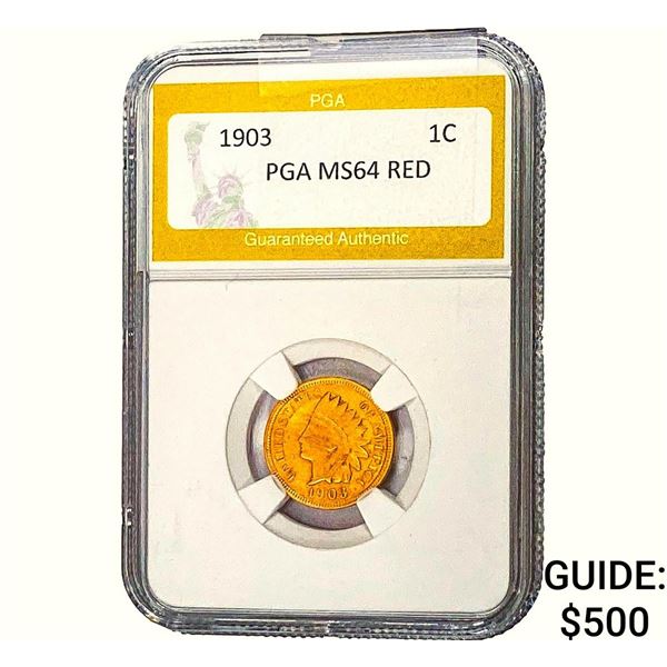 1903 Indian Head Cent PGA MS64 RED