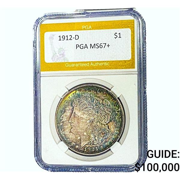 1921-D Morgan Silver Dollar PGA MS67+
