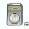 Image 1 : 1921 Silver Peace Dollar PGA MS63