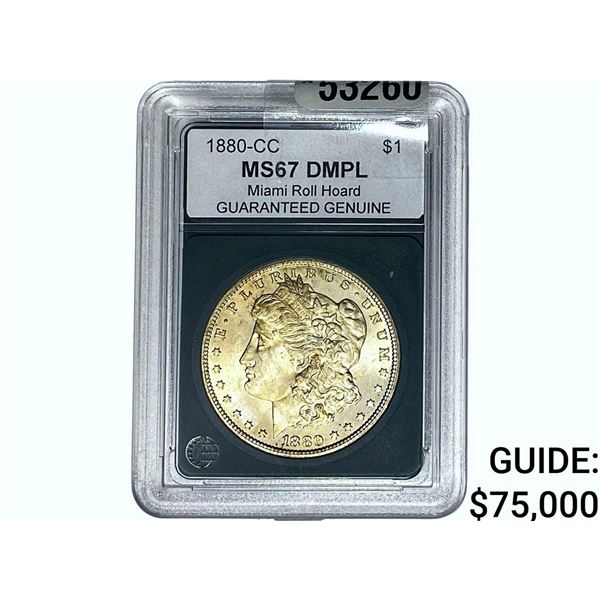 1880-CC Morgan Silver Dollar GG MS67 DMPL