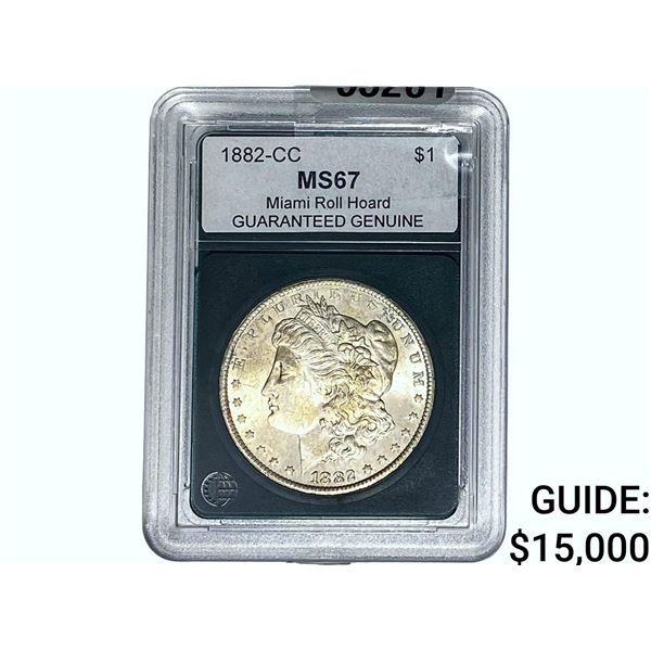 1882-CC Morgan Silver Dollar GG MS67