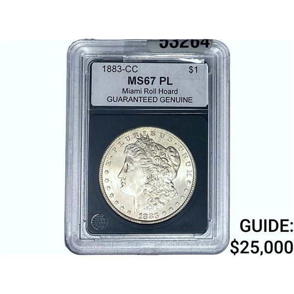 1883-CC Morgan Silver Dollar GG MS67 PL