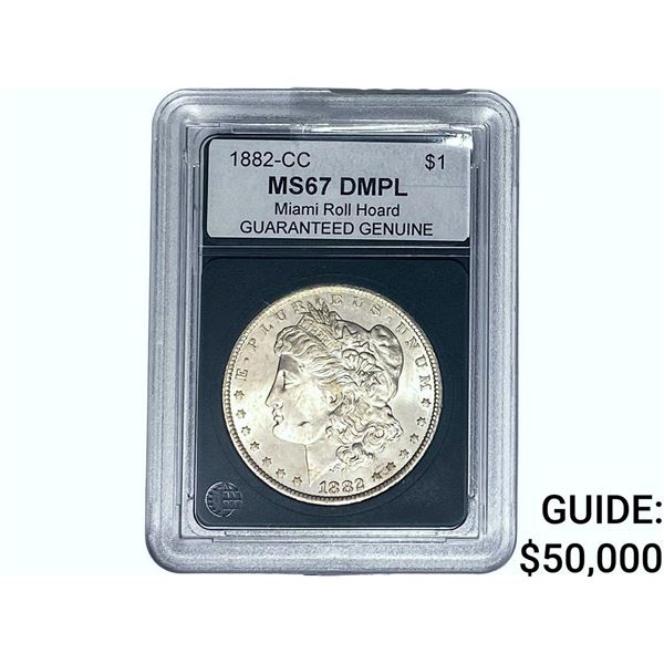 1882-CC Morgan Silver Dollar GG MS67 DMPL