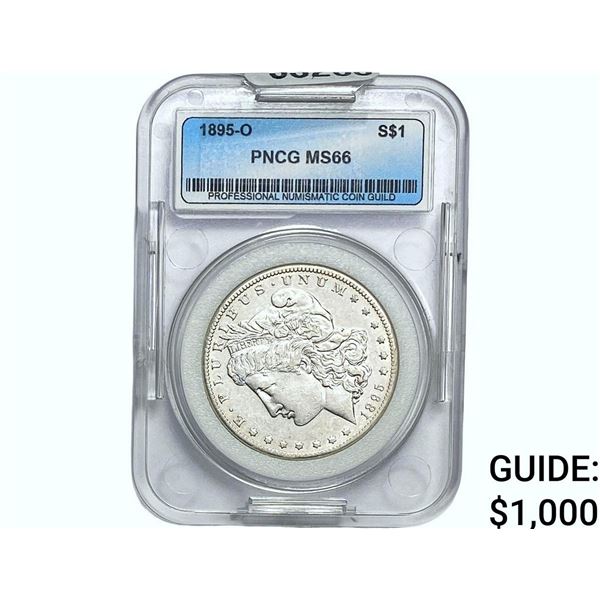 1895-O Morgan Silver Dollar PNCG MS66