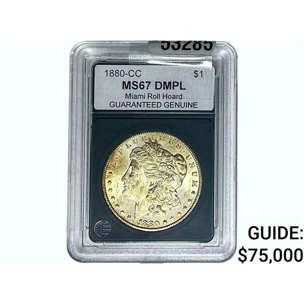 1880-CC Morgan Silver Dollar GG MS67 DMPL