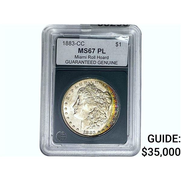 1883-CC Morgan Silver Dollar GG MS67 PL