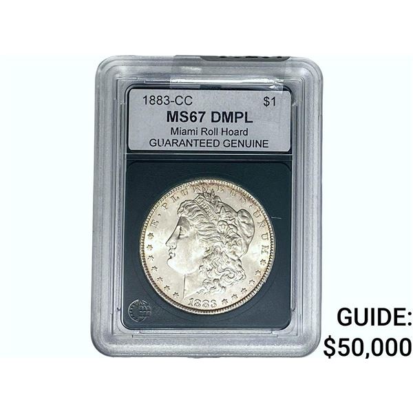 1883-CC Morgan Silver Dollar GG MS67 DMPL