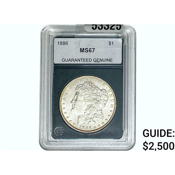1886 Morgan Silver Dollar GG MS67