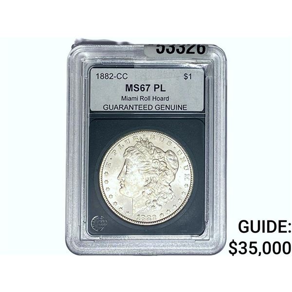 1882-CC Morgan Silver Dollar GG MS67 PL